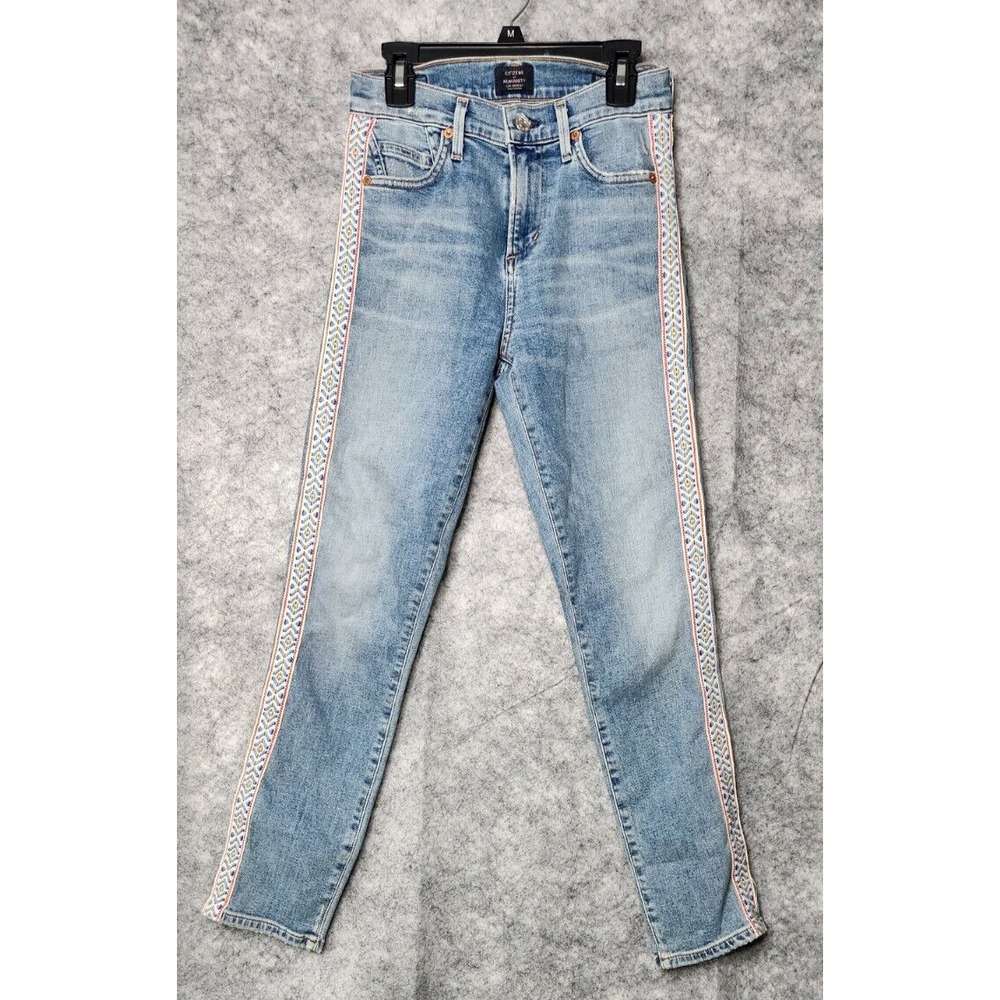NWT Citizens of Humanity Jeans Women's 23 Blue Rocket Crop High Rise Skinny